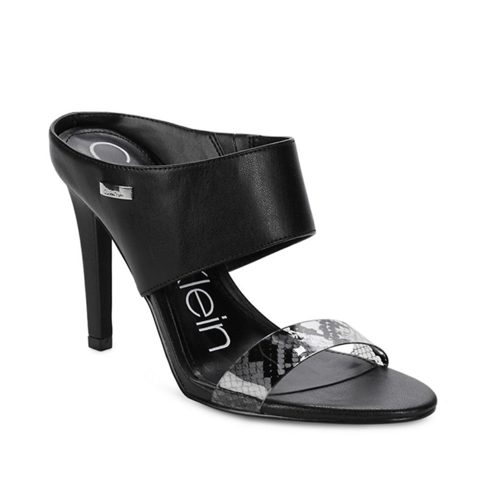 Calvin Klein Shayna PVC Mule Sandals